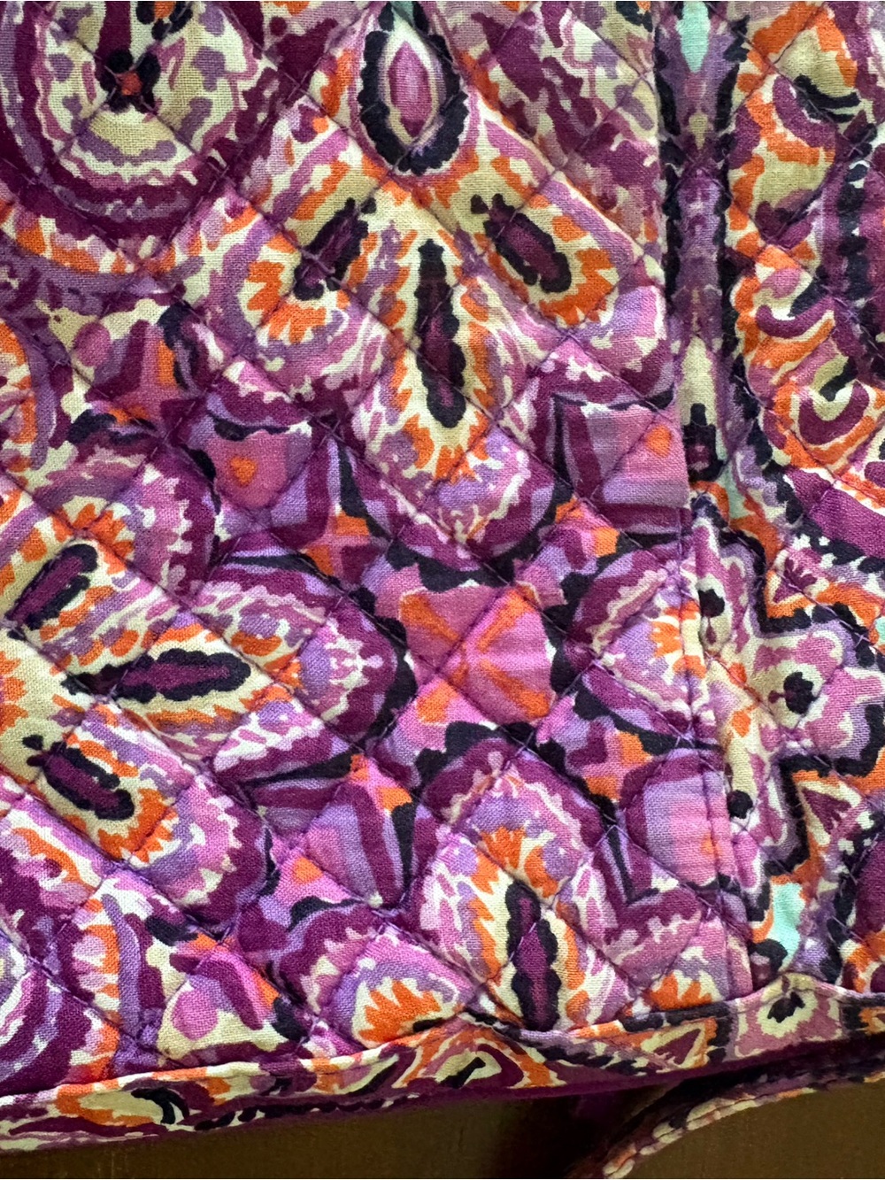 Vera Bradley Purple Paisley Crossbody Bag - Picture 12 of 16
